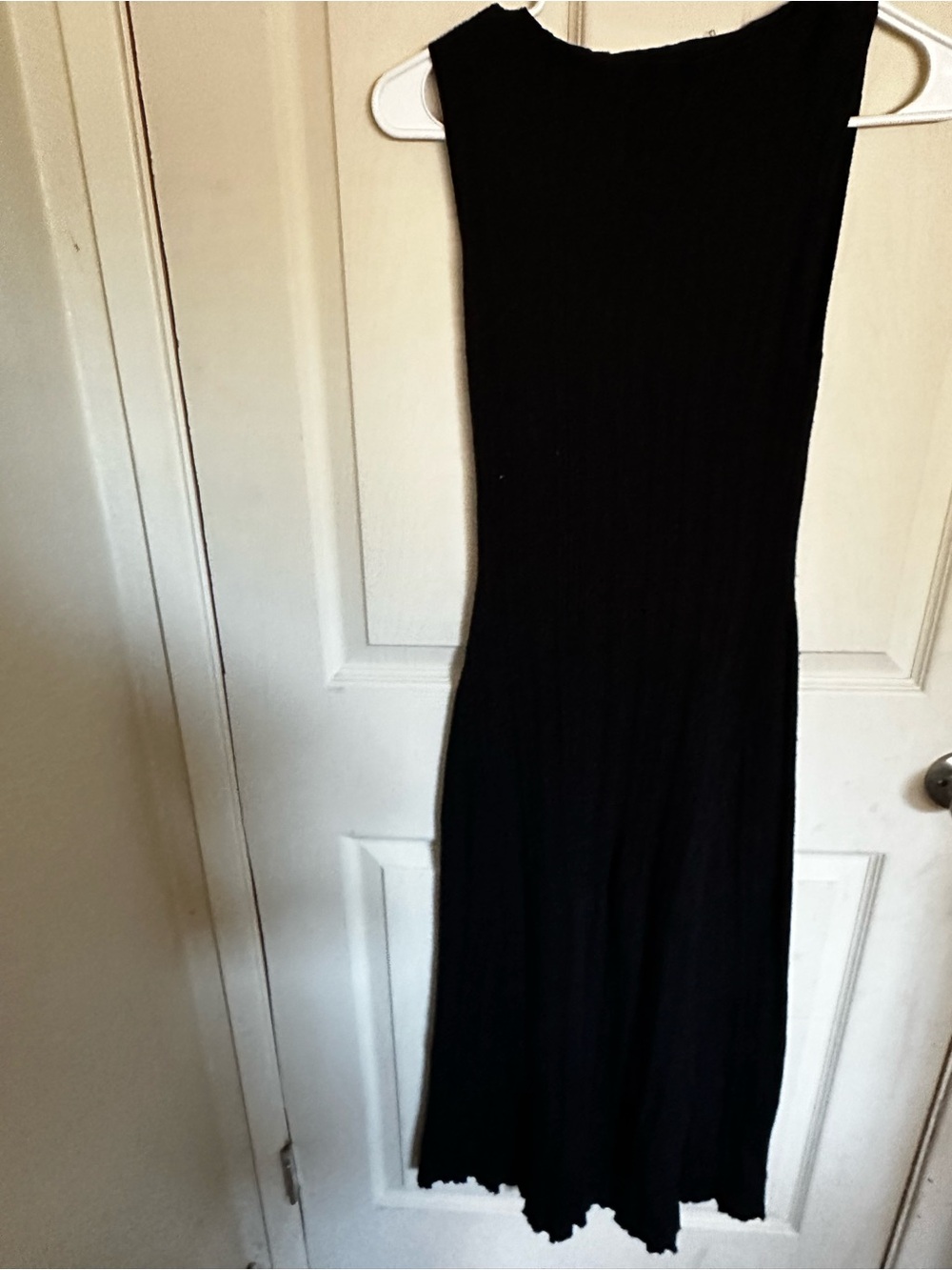 A New Day Black texture sleeveless  Ribbed Maxi Dress - M Women's Classic Style